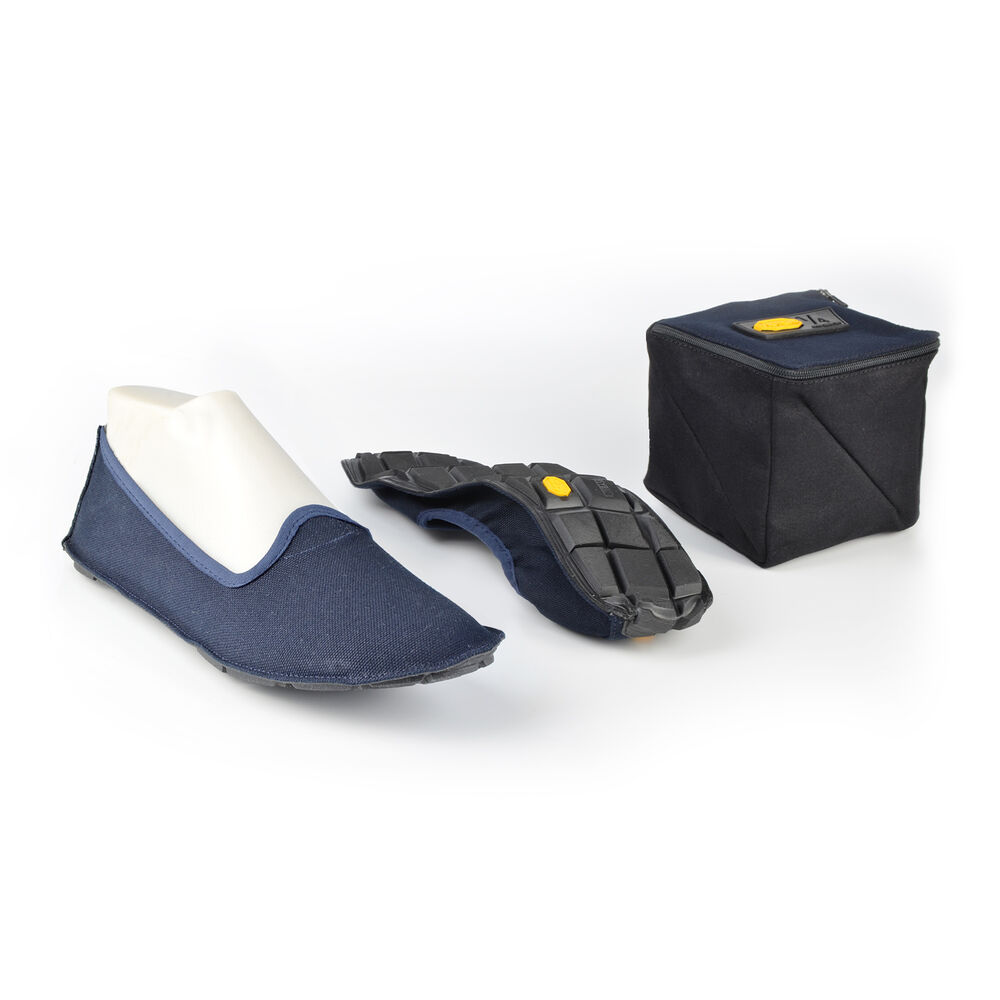 Vibram One Quarter Canvas Mens Shoes Blue Australia (QCZ861024)